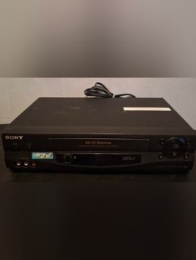 Sony SLV-N55 VHS VCR Player Recorder 4-Head Hi-Fi Stereo Tested Working Retro